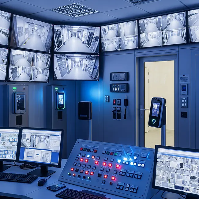 Centro de monitoreo de seguridad electrónica